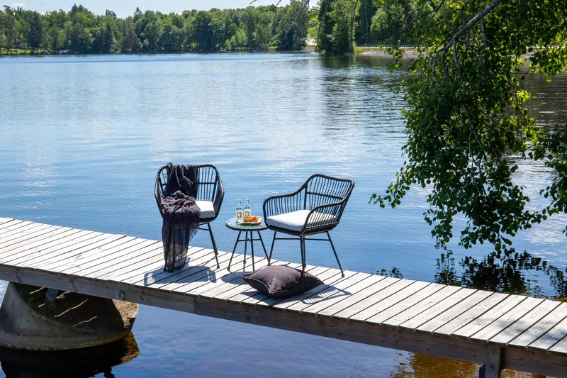 Viga Balkonggrupp 2-sits, Svart