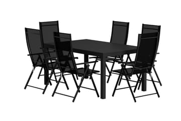 Capo Matbord Utomhus 100x160 cm med 6 Levanzo Karmstol - Utemöbler - Utegrupp - Matgrupp utomhus
