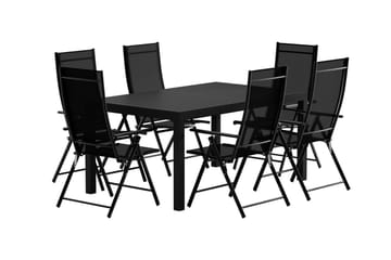 Capo Matbord Utomhus 100x160 cm med 6 Levanzo Karmstol - Utemöbler - Utegrupp - Matgrupp utomhus