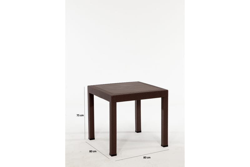 Dominika Matgrupp Utomhus 4-sits - Mörkbrun - Utemöbler - Utegrupp - Matgrupp utomhus