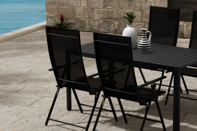 Giardini Matbord Utomhus 85x150 cm med 4 Levanzo Karmstol - Utemöbler - Utegrupp - Matgrupp utomhus