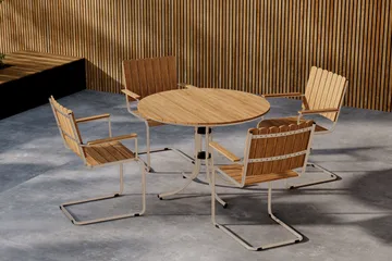 Holmsund Matgrupp Utomhus 4-sits - Beige - Utemöbler - Utegrupp - Matgrupp utomhus