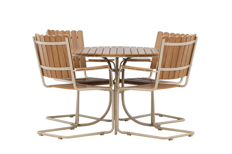 Holmsund Matgrupp Utomhus 4-sits, Beige