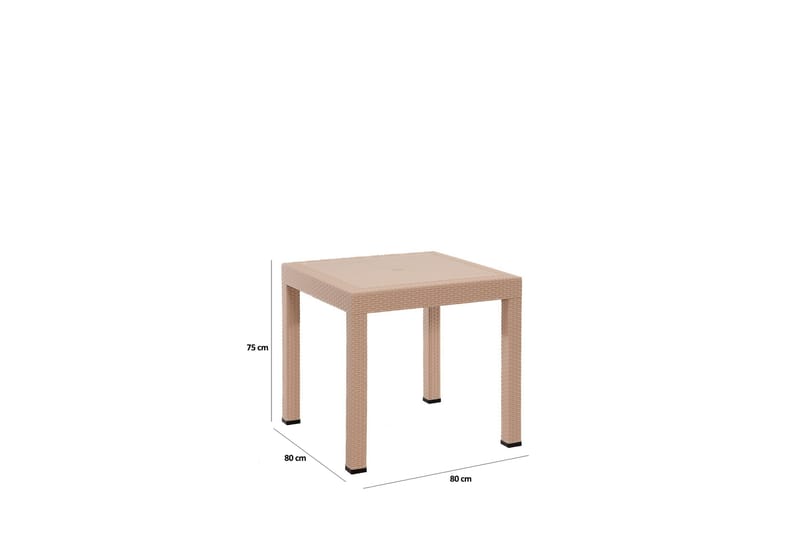Hysen Matgrupp Utomhus 4-sits - Ljusbrun - Utemöbler - Utegrupp - Matgrupp utomhus