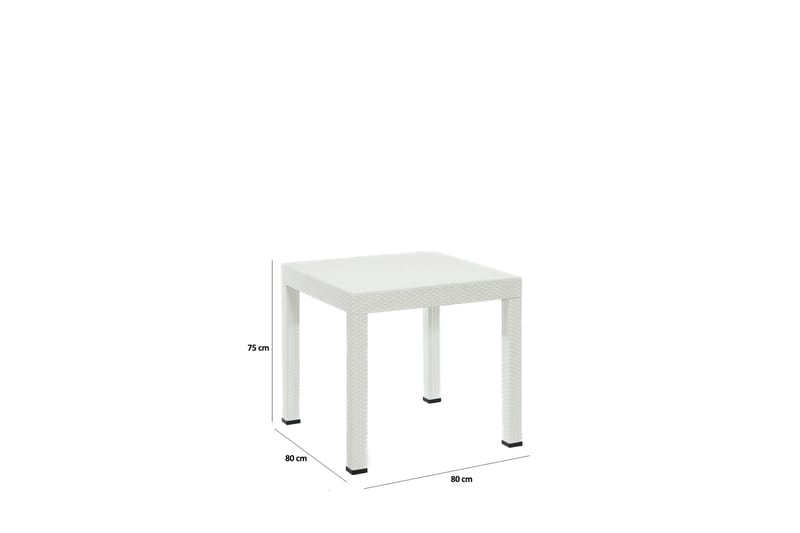 Hysen Matgrupp Utomhus 4-sits - Vit - Utemöbler - Utegrupp - Matgrupp utomhus
