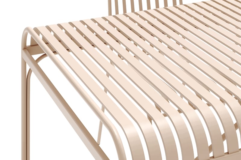 Jarva Liten Matgrupp Utomhus 200 cm med 4 stolar i metall - Beige - Utemöbler - Utegrupp - Matgrupp utomhus