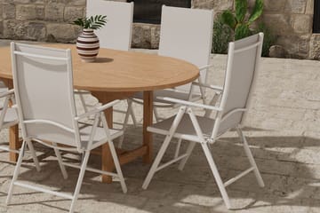 Kenya Förlängningsbart Matbord Utomhus 180-240 cm med 6 Break Karmstol - Utemöbler - Utegrupp - Matgrupp utomhus