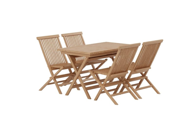 Kenya Matbord Utomhus 120 cm med 4 Kenya Utestol Hopfällbar - Utemöbler - Utegrupp - Matgrupp utomhus