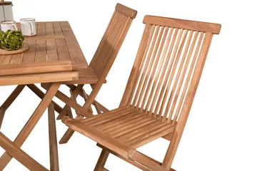 Kenya Matbord Utomhus 120 cm med 4 Kenya Utestol Hopfällbar - Utemöbler - Utegrupp - Matgrupp utomhus