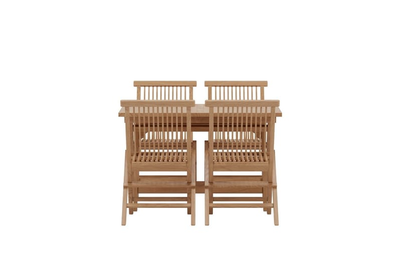 Kenya Matbord Utomhus 120 cm med 4 Kenya Utestol Hopfällbar - Utemöbler - Utegrupp - Matgrupp utomhus