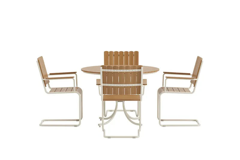 Kullaberg matgrupp utomhus - Beige - Utemöbler - Utegrupp - Matgrupp utomhus