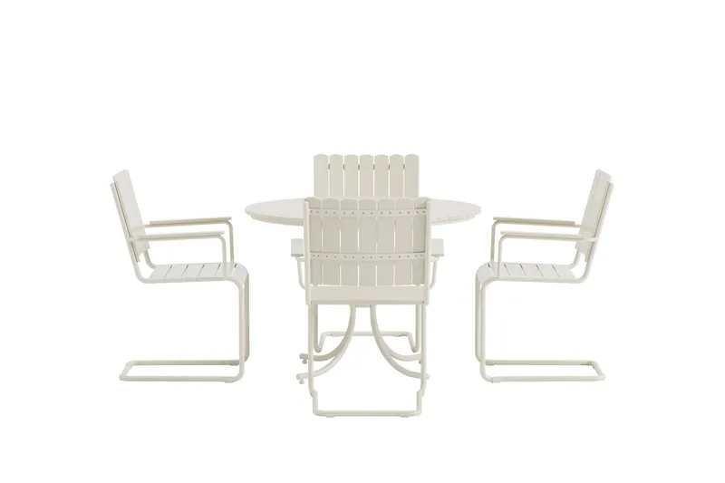 Kullaberg matgrupp utomhus - Vit - Utemöbler - Utegrupp - Matgrupp utomhus