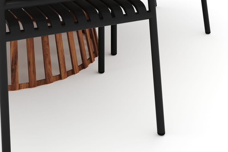 Lakenview Matbord Rund 150 cm med 6 Gardeno Matstolar - Natur - Utemöbler - Utegrupp - Matgrupp utomhus