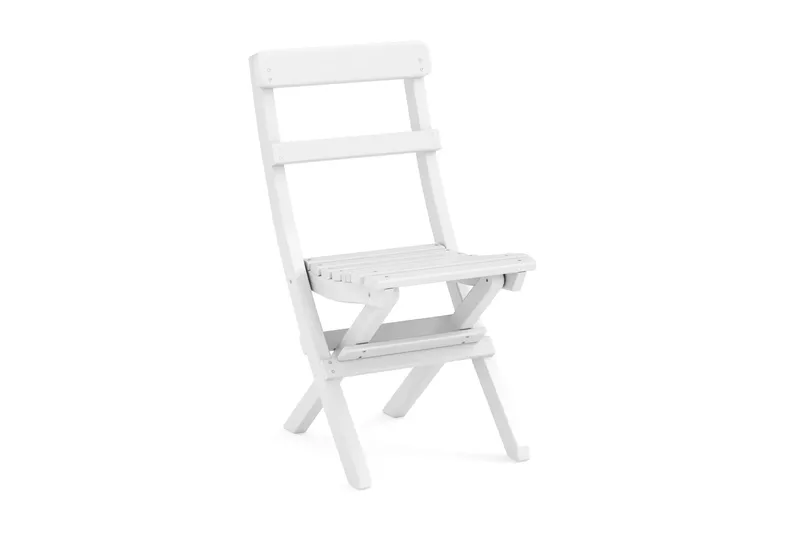 Landet Utomhus matgrupp 118x70x74 cm med soffa och 2 klappstolar - Vit - Utemöbler - Utegrupp - Matgrupp utomhus