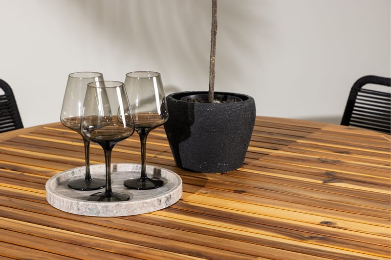 Lumpur Matgrupp Utomhus + 4 Utestolar - Natur - Utemöbler - Utegrupp - Matgrupp utomhus