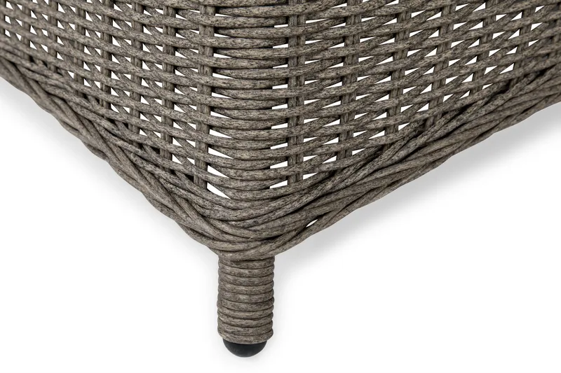 Marcus Matgrupp 140 Rund + 4 Fåtöljer m Dyna - Grå - Utemöbler - Utegrupp - Matgrupp utomhus