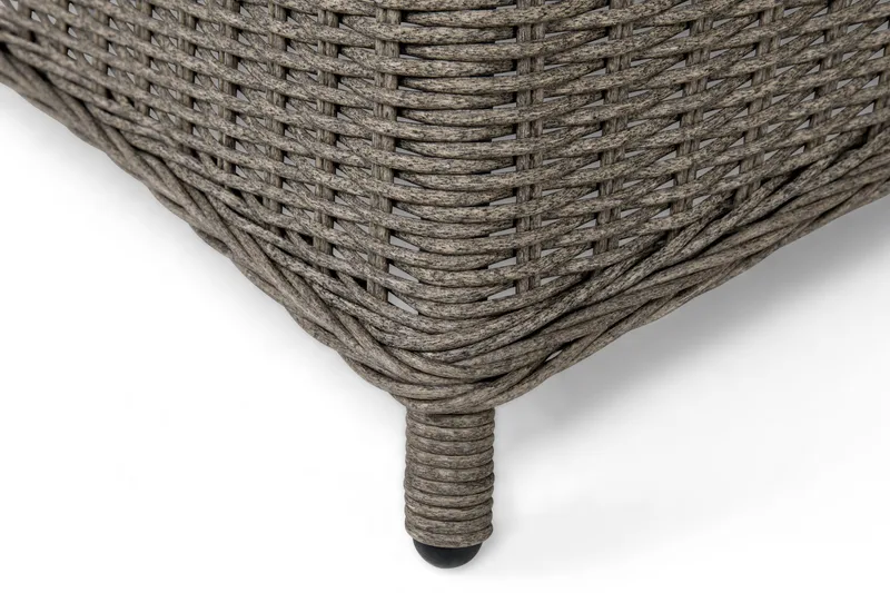 Marcus Matgrupp 140 Rund + 6 Fåtöljer m Dyna - Grå - Utemöbler - Utegrupp - Matgrupp utomhus