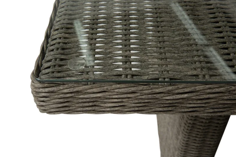 Marcus Matgrupp 200 + 4 Fåtöljer m Dyna - Grå - Utemöbler - Utegrupp - Matgrupp utomhus