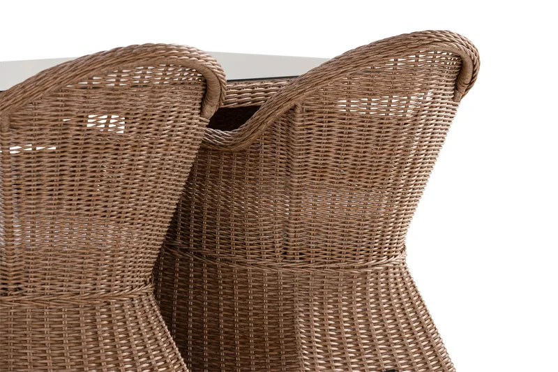 Marcus Matgrupp 200 + 4 Light Fåtöljer m Dyna - Natur - Utemöbler - Utegrupp - Matgrupp utomhus