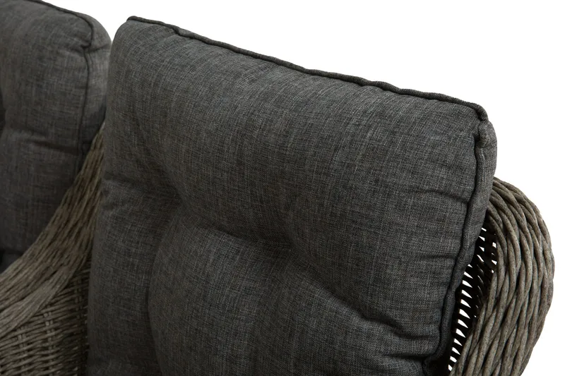 Marcus Matgrupp 200 + 6 Fåtöljer m Dyna - Grå - Utemöbler - Utegrupp - Matgrupp utomhus