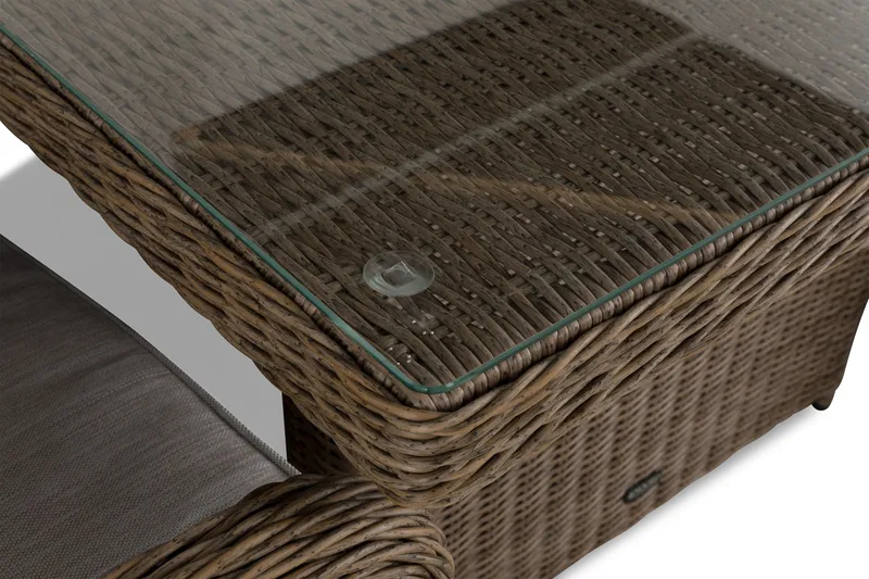 Marcus Matgrupp 200 + 6 Fåtöljer m Dyna - Natur - Utemöbler - Utegrupp - Matgrupp utomhus