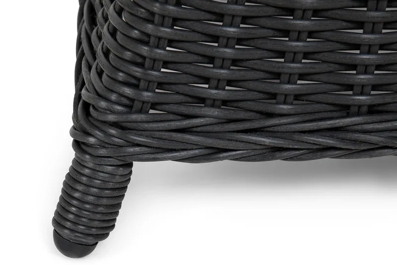 Marcus Matgrupp 200 + 6 Fåtöljer m Dyna - Svart - Utemöbler - Utegrupp - Matgrupp utomhus