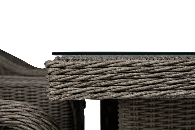 Marcus Matgrupp 200 + 6 Light Fåtöljer m Dyna - Grå - Utemöbler - Utegrupp - Matgrupp utomhus