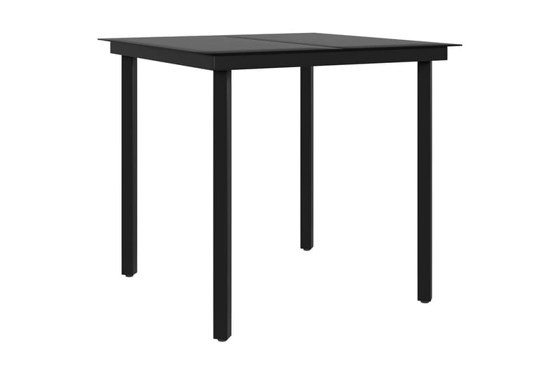 Matgrupp Utomhus för trädgården med dynor 5 delar beige och svart - Beige - Utemöbler - Utegrupp - Matgrupp utomhus