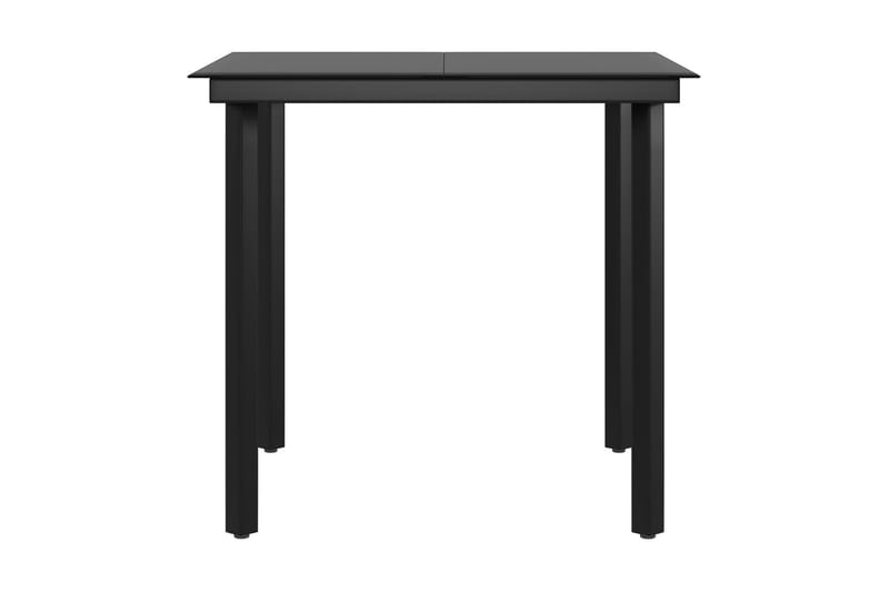 Matgrupp Utomhus för trädgården med dynor 5 delar beige och svart - Beige - Utemöbler - Utegrupp - Matgrupp utomhus