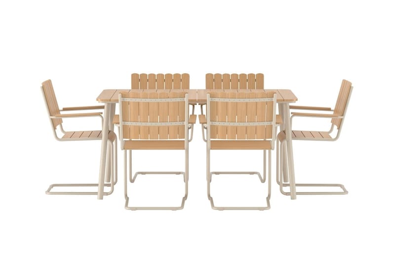 Matgrupp Holmsund med 6 Stolar Utomhus - Natur - Utemöbler - Utegrupp - Matgrupp utomhus