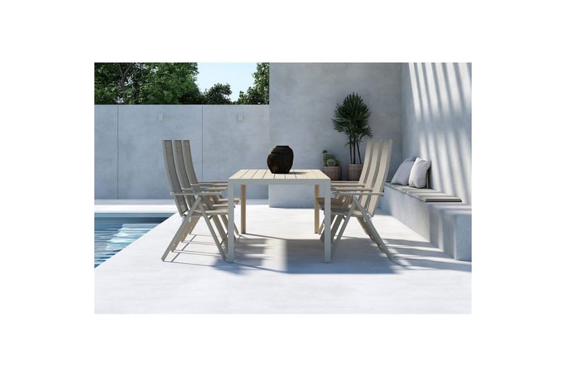 Matgrupp Mirko, Levanzo - Beige - Utemöbler - Utegrupp - Matgrupp utomhus