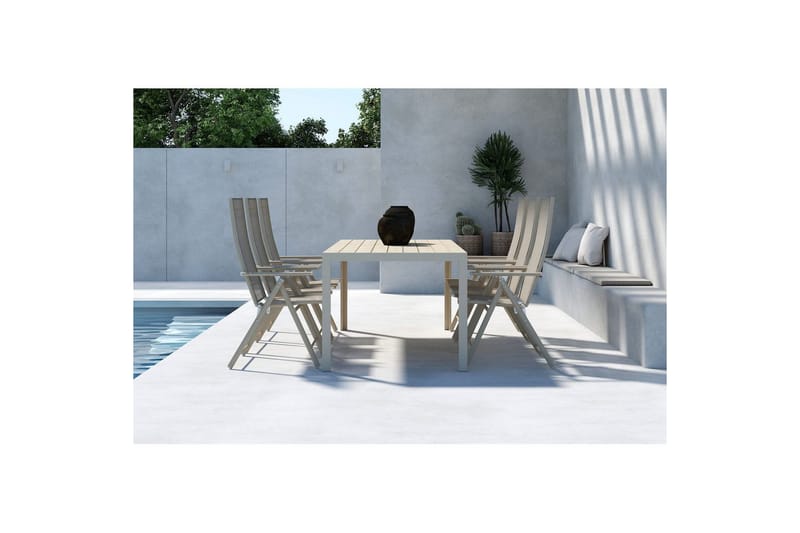 Matgrupp Mirko, Levanzo - Beige - Utemöbler - Utegrupp - Matgrupp utomhus