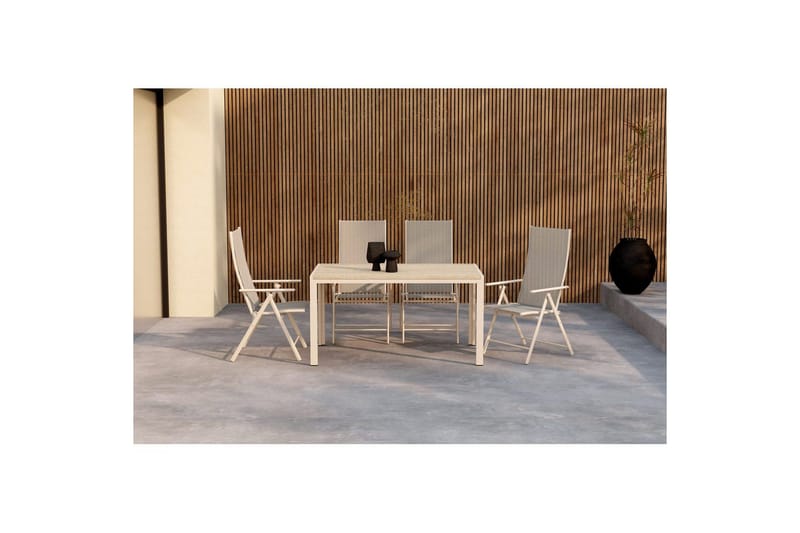 Matgrupp Mirko 140x80x74, Levanzo - Beige - Utemöbler - Utegrupp - Matgrupp utomhus