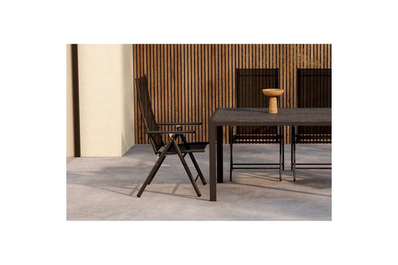 Matgrupp Mirko 140x80x74, Levanzo - Svart - Utemöbler - Utegrupp - Matgrupp utomhus