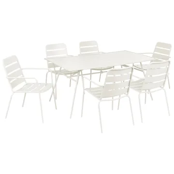 Matgrupp Terenzo - Ljusbeige - Utemöbler - Utegrupp - Matgrupp utomhus