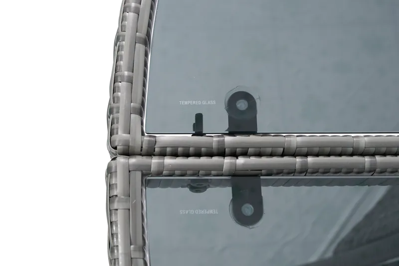 Matgrupp Tylösand grå – 8 platser | Runt bord Ø170 cm & 8 stolar med dynor - Utemöbler - Utegrupp - Matgrupp utomhus