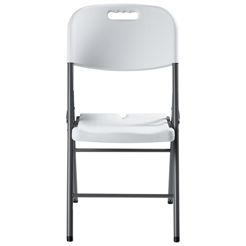 Matgrupp utomhus 4-Sits Cugnoli Fällbar - Vit/silver - Utemöbler - Utegrupp - Matgrupp utomhus