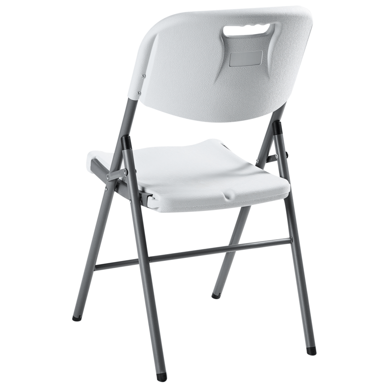 Matgrupp utomhus 4-Sits Cugnoli Fällbar - Vit/silver - Utemöbler - Utegrupp - Matgrupp utomhus