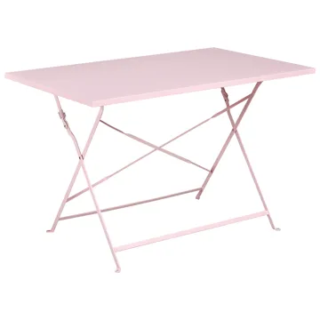 Matgrupp utomhus 4-Sits Fiori Fällbar - pastellrosa - Utemöbler - Utegrupp - Matgrupp utomhus
