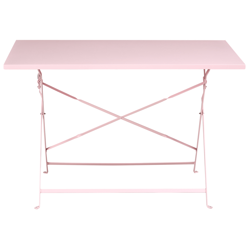 Matgrupp utomhus 4-Sits Fiori Fällbar - pastellrosa - Utemöbler - Utegrupp - Matgrupp utomhus