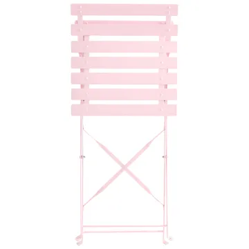 Matgrupp utomhus 4-Sits Fiori Fällbar - pastellrosa - Utemöbler - Utegrupp - Matgrupp utomhus