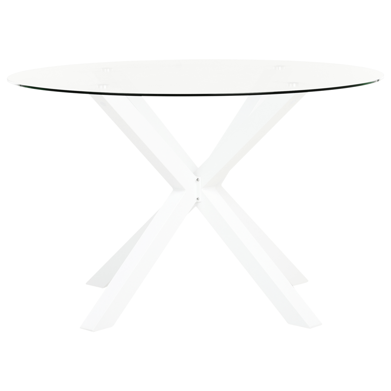 Matgrupp utomhus 4-Sits Maletto/Busseto - Vit/grå/transparent/brun - Utemöbler - Utegrupp - Matgrupp utomhus