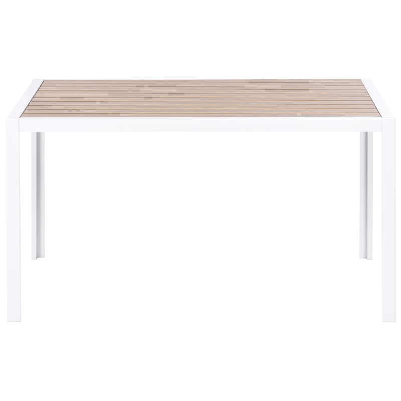 Matgrupp utomhus 4-Sits Visso - vit/grå/beige - Utemöbler - Utegrupp - Matgrupp utomhus