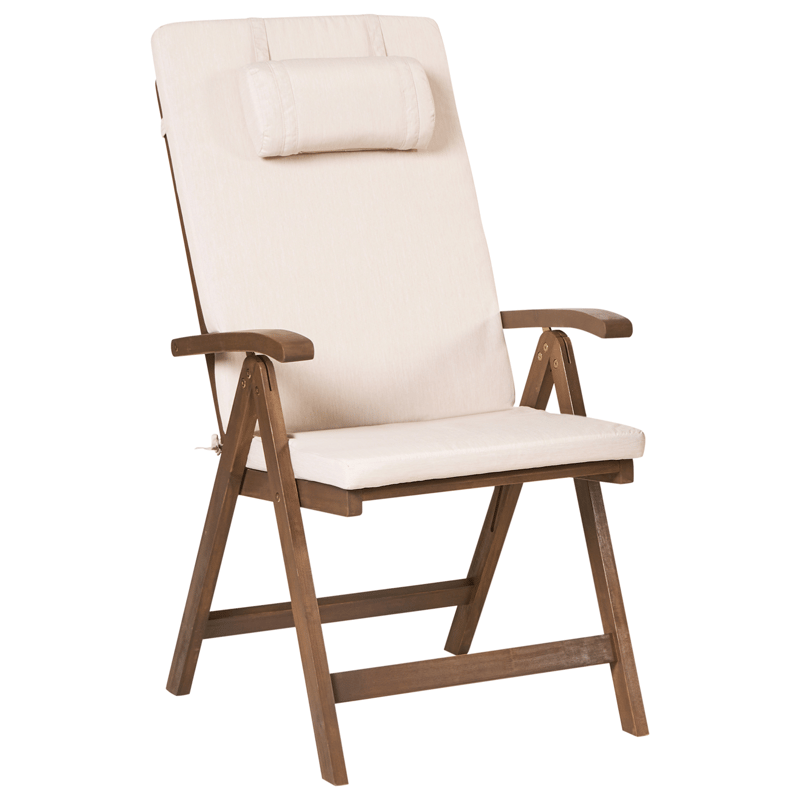 Matgrupp utomhus 6-Sits Amantea Premium Akaciaträ - Brun/Beige - Utemöbler - Utegrupp - Matgrupp utomhus