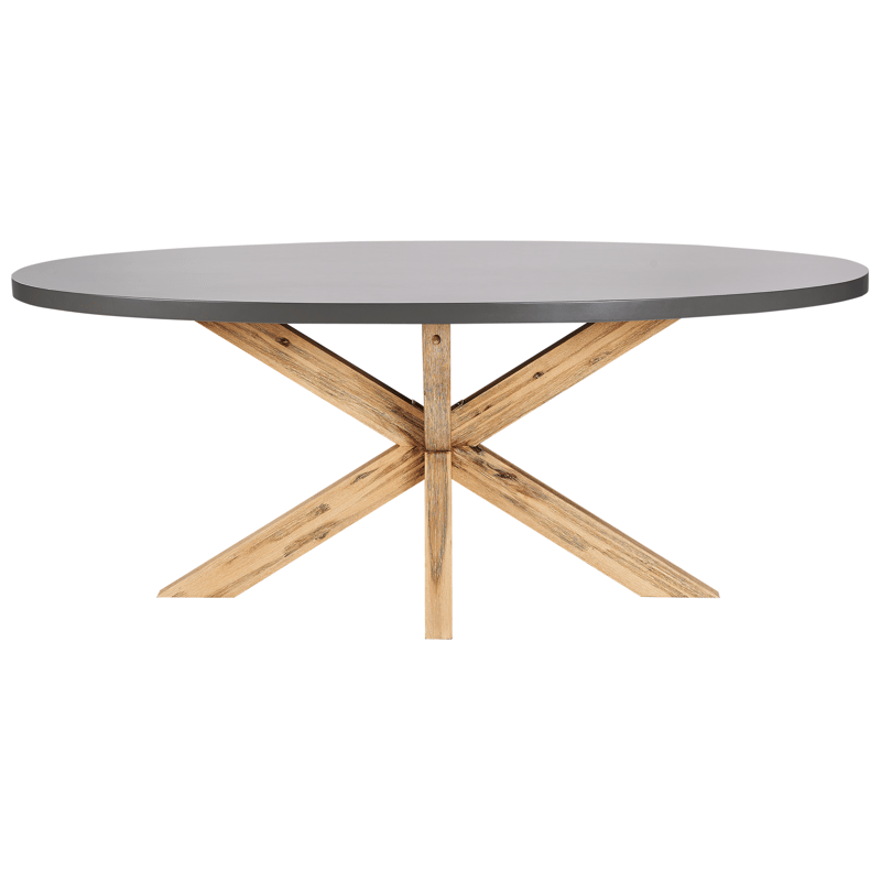 Matgrupp utomhus 6-Sits Oristano med Kuddar Betong - beige - Utemöbler - Utegrupp - Matgrupp utomhus