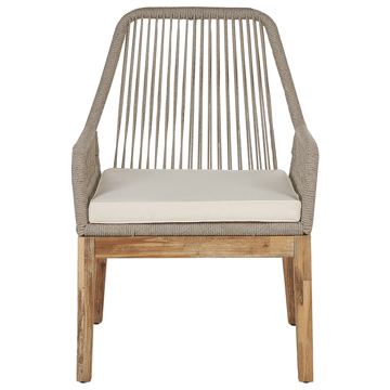Matgrupp utomhus 6-Sits Oristano med Kuddar Betong - beige - Utemöbler - Utegrupp - Matgrupp utomhus