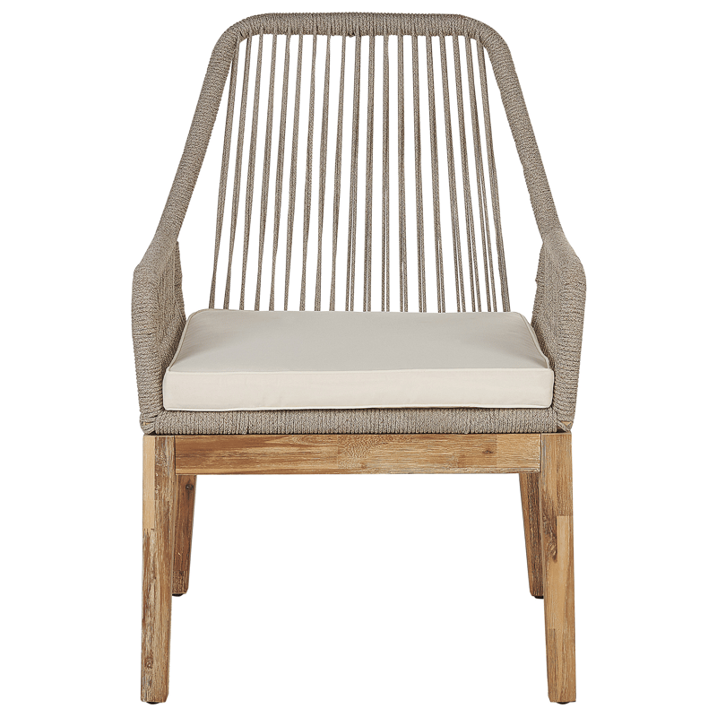 Matgrupp utomhus 6-Sits Oristano med Kuddar Betong - beige - Utemöbler - Utegrupp - Matgrupp utomhus