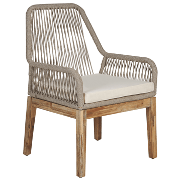 Matgrupp utomhus 6-Sits Oristano med Kuddar Betong - beige - Utemöbler - Utegrupp - Matgrupp utomhus