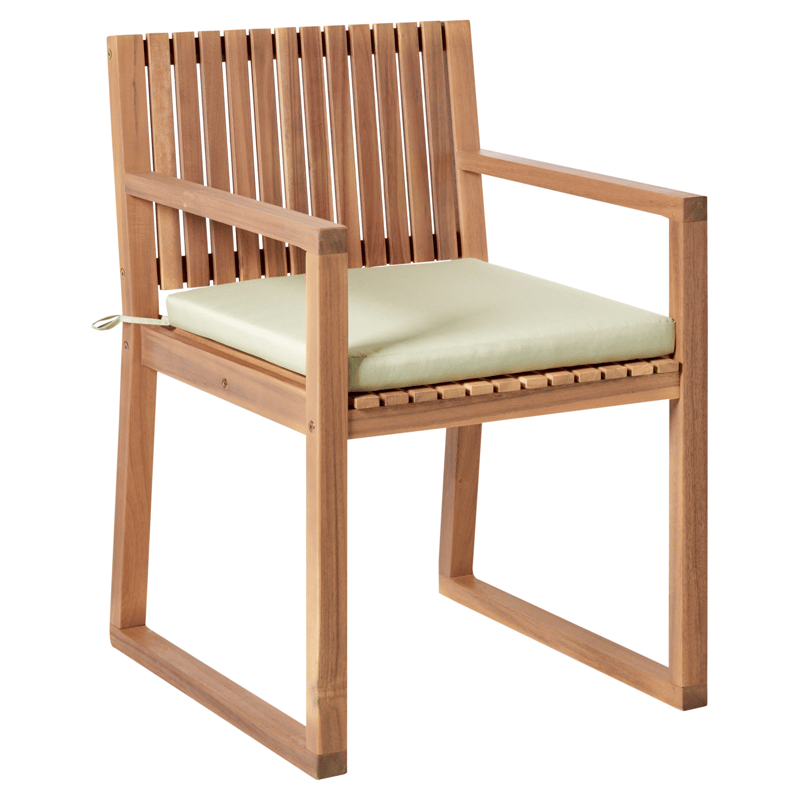 Matgrupp utomhus 8-Sits Sassari Premium med Kuddar Akaciaträ - Brun/Grön - Utemöbler - Utegrupp - Matgrupp utomhus