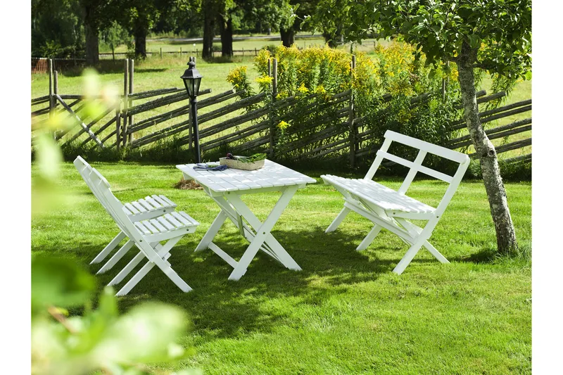 Matgrupp Utomhus Hillerstorp Torpet - Vit - Utemöbler - Utegrupp - Matgrupp utomhus